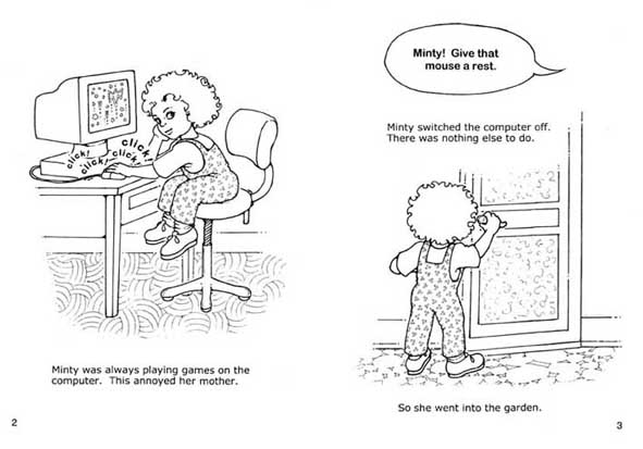Minty liked computer games