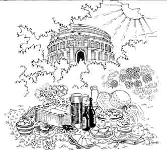 Picnic in Hyde Park, Albert Hall
