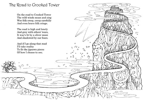 Road to crooked tower