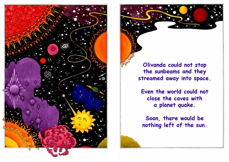 The Sunbeams stream into space