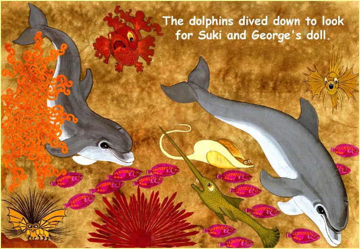 The dolphins search for Mr Otto