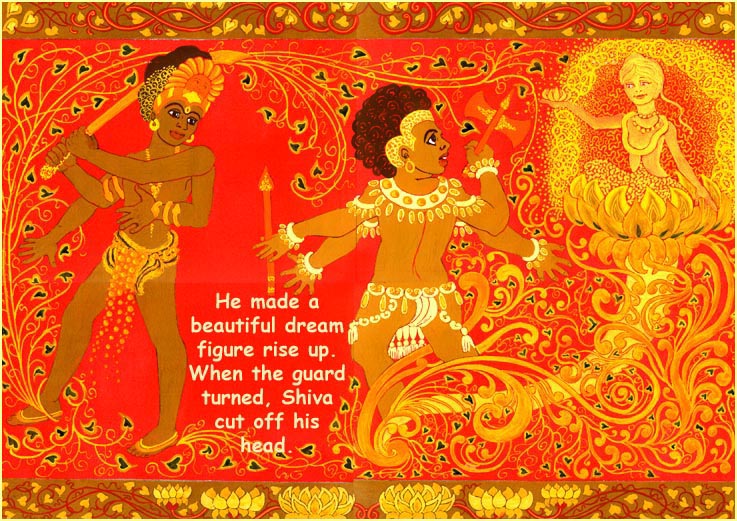 Shiva beheads Ganesha