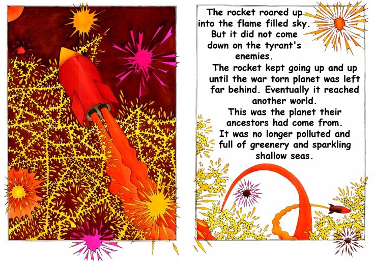 Rocket soars into sky