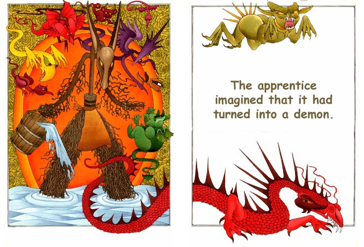 the broom turns into Typhon